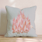 Roasting A Marshmallow Throw Pillow - Hillcroft Home