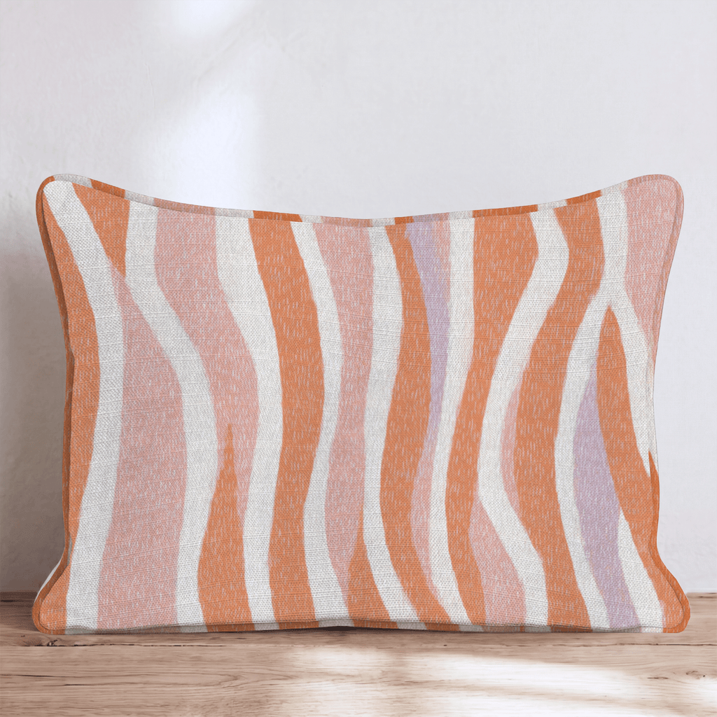 Rolling Sea Throw Pillow - Hillcroft Home