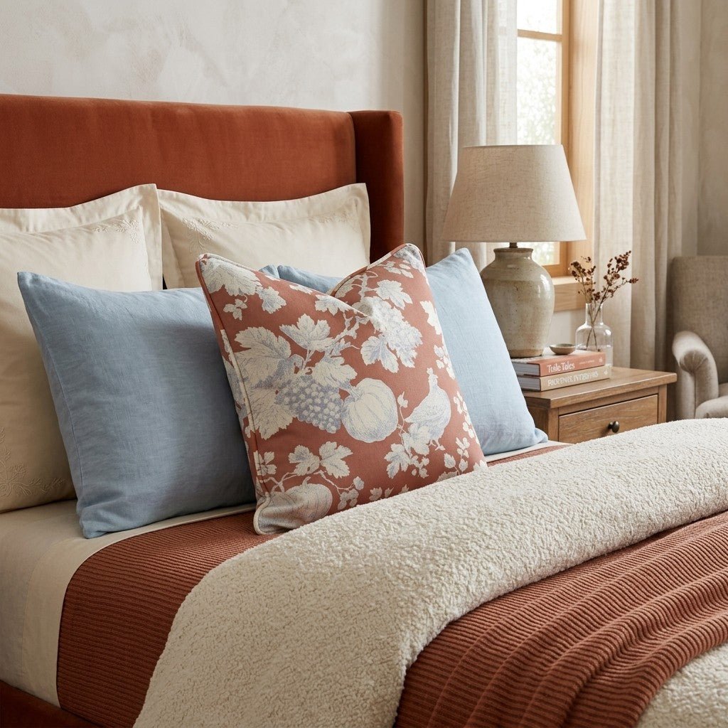 Rooster Toile Throw Pillow - Hillcroft Home