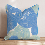 Roped Circles Throw Pillow - Hillcroft Home