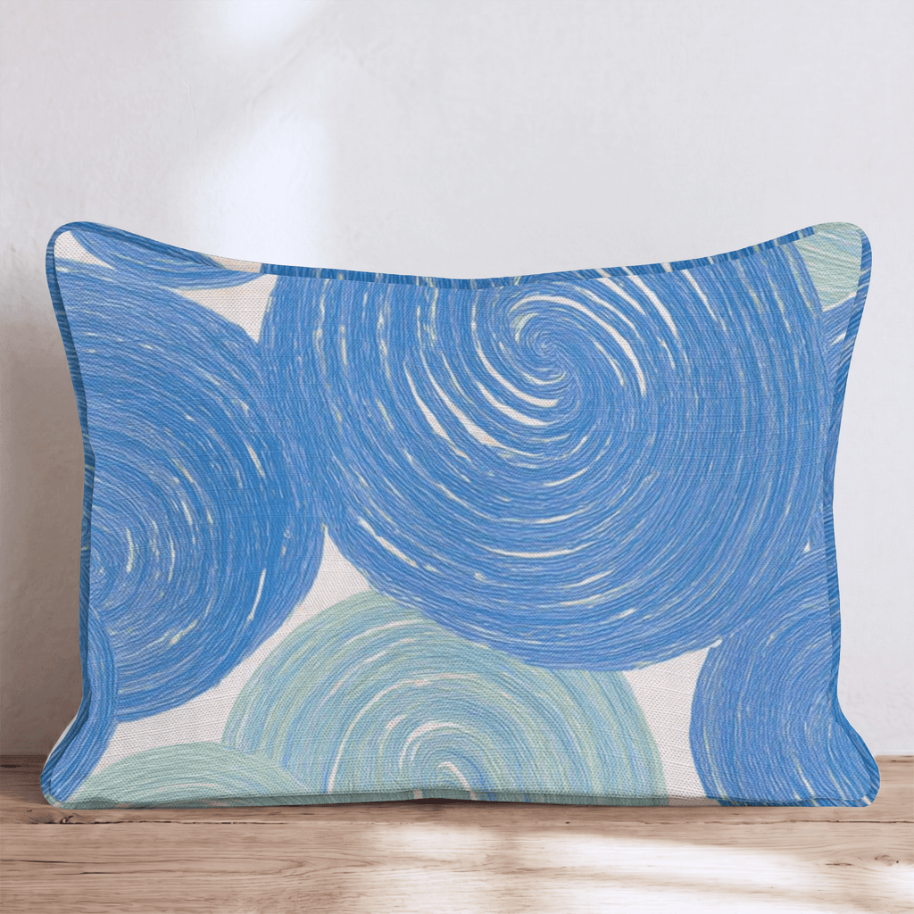 Roped Circles Throw Pillow - Hillcroft Home