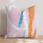 Ropes and Colors Throw Pillow - Hillcroft Home