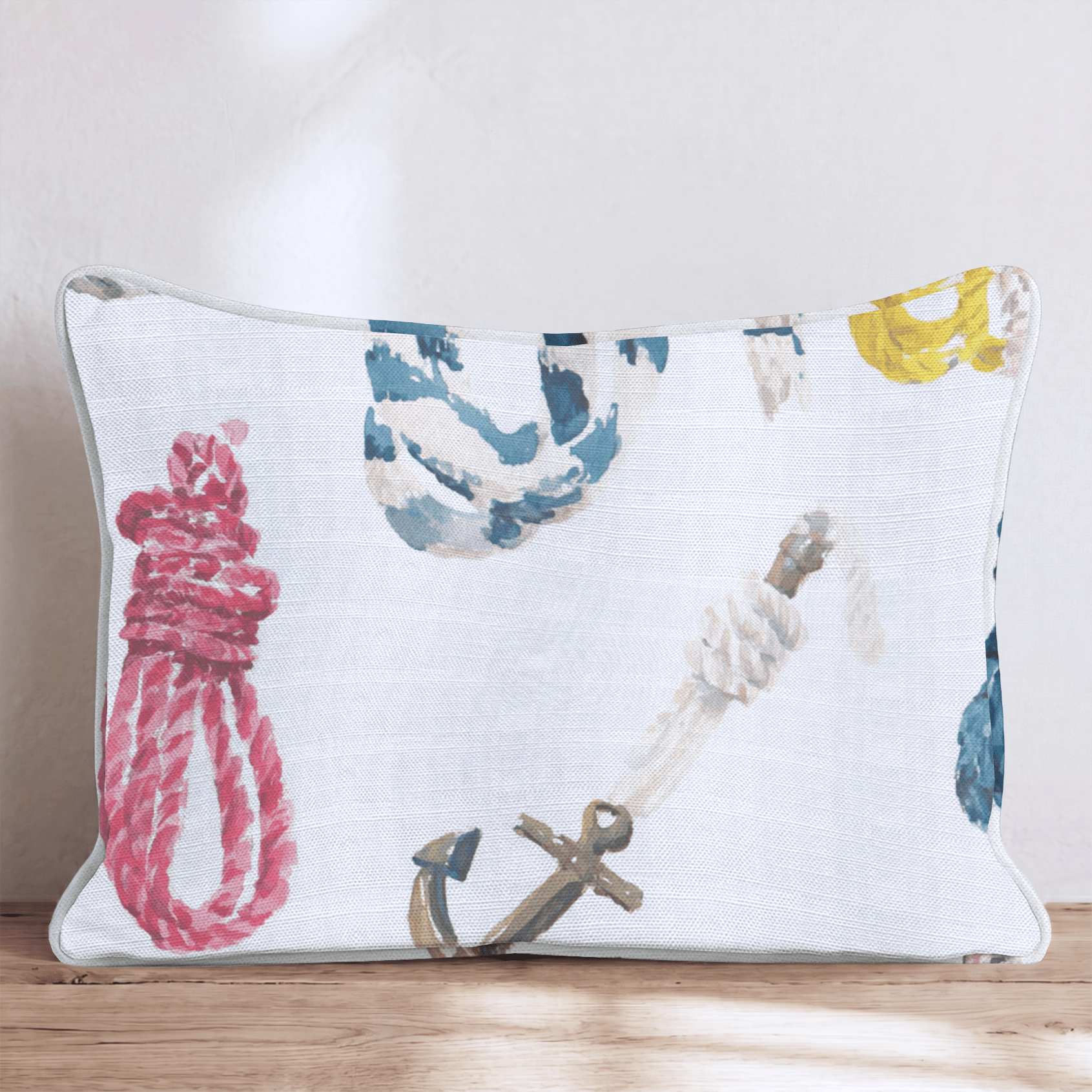 Ropes And Ties Throw Pillow - Hillcroft Home