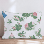 Rose and Ornament Garden Throw Pillow - Hillcroft Home