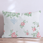 Rose Damask Throw Pillow - Hillcroft Home