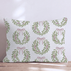 Rose Wreath Throw Pillow throw pillow - Hillcroft Home