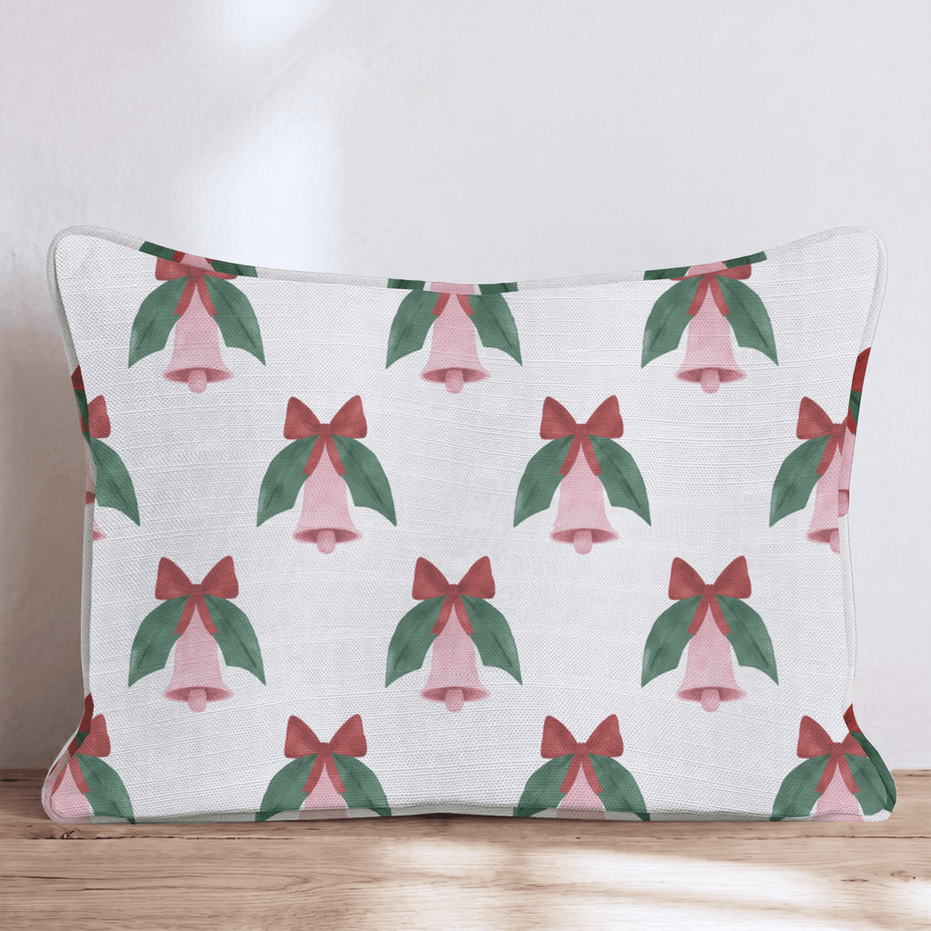 Rosette Bells Throw Pillow throw pillow - Hillcroft Home