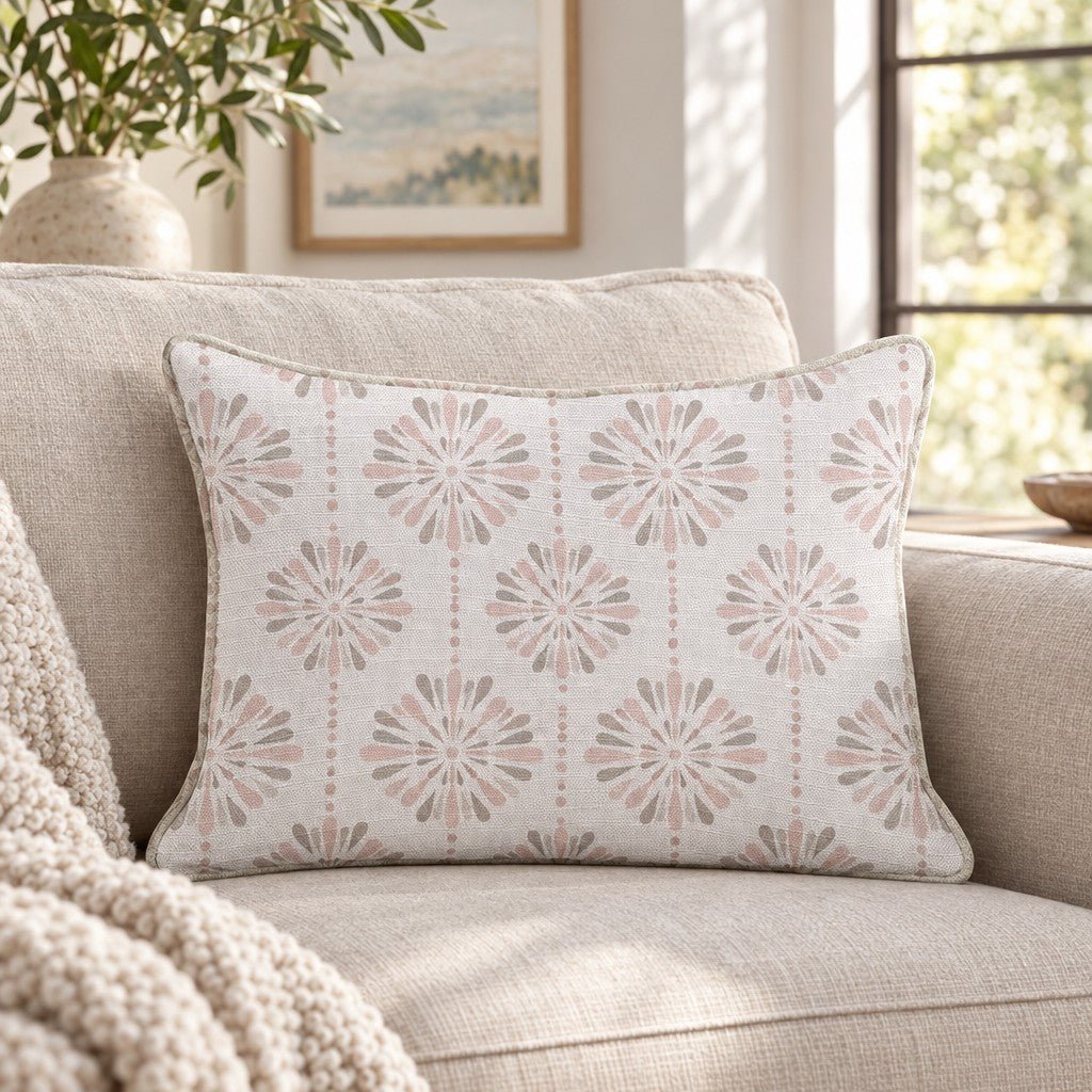 Rosette Throw Pillow throw pillow - Hillcroft Home