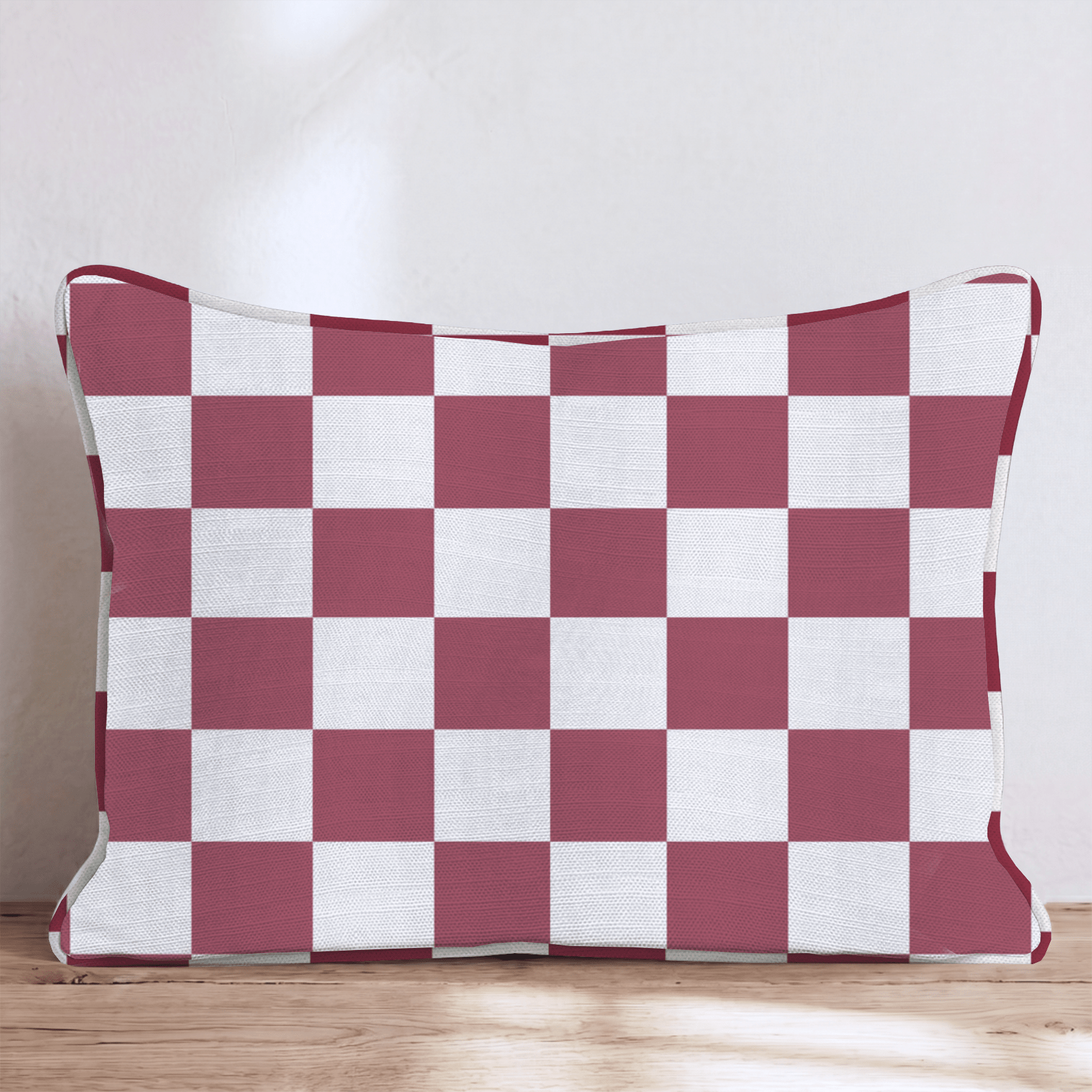 Rosie Check Throw Pillow - Hillcroft Home