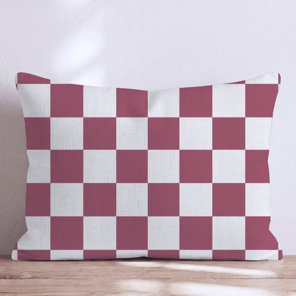 Rosie Check Throw Pillow - Hillcroft Home