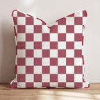 Rosie Check Throw Pillow - Hillcroft Home
