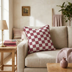 Rosie Check Throw Pillow - Hillcroft Home