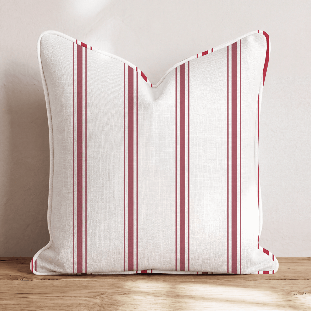 Rosie Stripes Throw Pillow - Hillcroft Home
