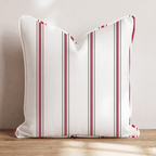Rosie Stripes Throw Pillow - Hillcroft Home