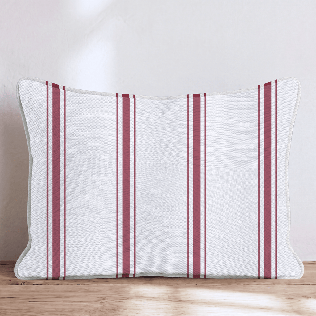 Rosie Stripes Throw Pillow - Hillcroft Home