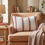 Rosie Stripes Throw Pillow - Hillcroft Home
