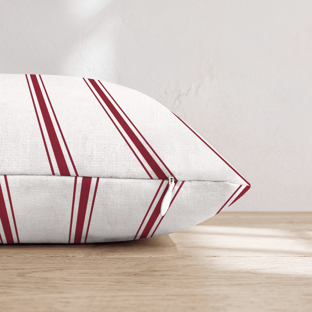 Rosie Stripes Throw Pillow - Hillcroft Home