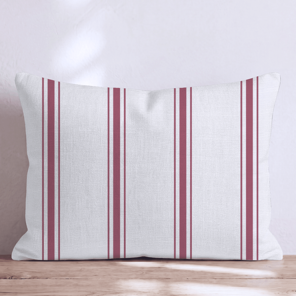 Rosie Stripes Throw Pillow - Hillcroft Home