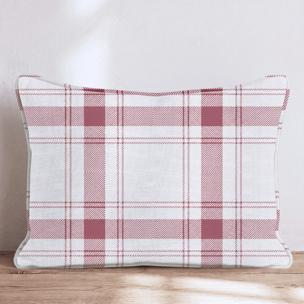Rosie Tartan Throw Pillow - Hillcroft Home