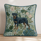 Rottweiler Power Throw Pillow - Hillcroft Home