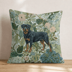Rottweiler Power Throw Pillow - Hillcroft Home