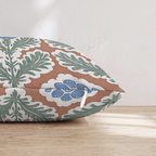 Rouge Bouquet Throw Pillow - Hillcroft Home
