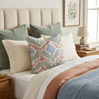 Rouge Bouquet Throw Pillow - Hillcroft Home