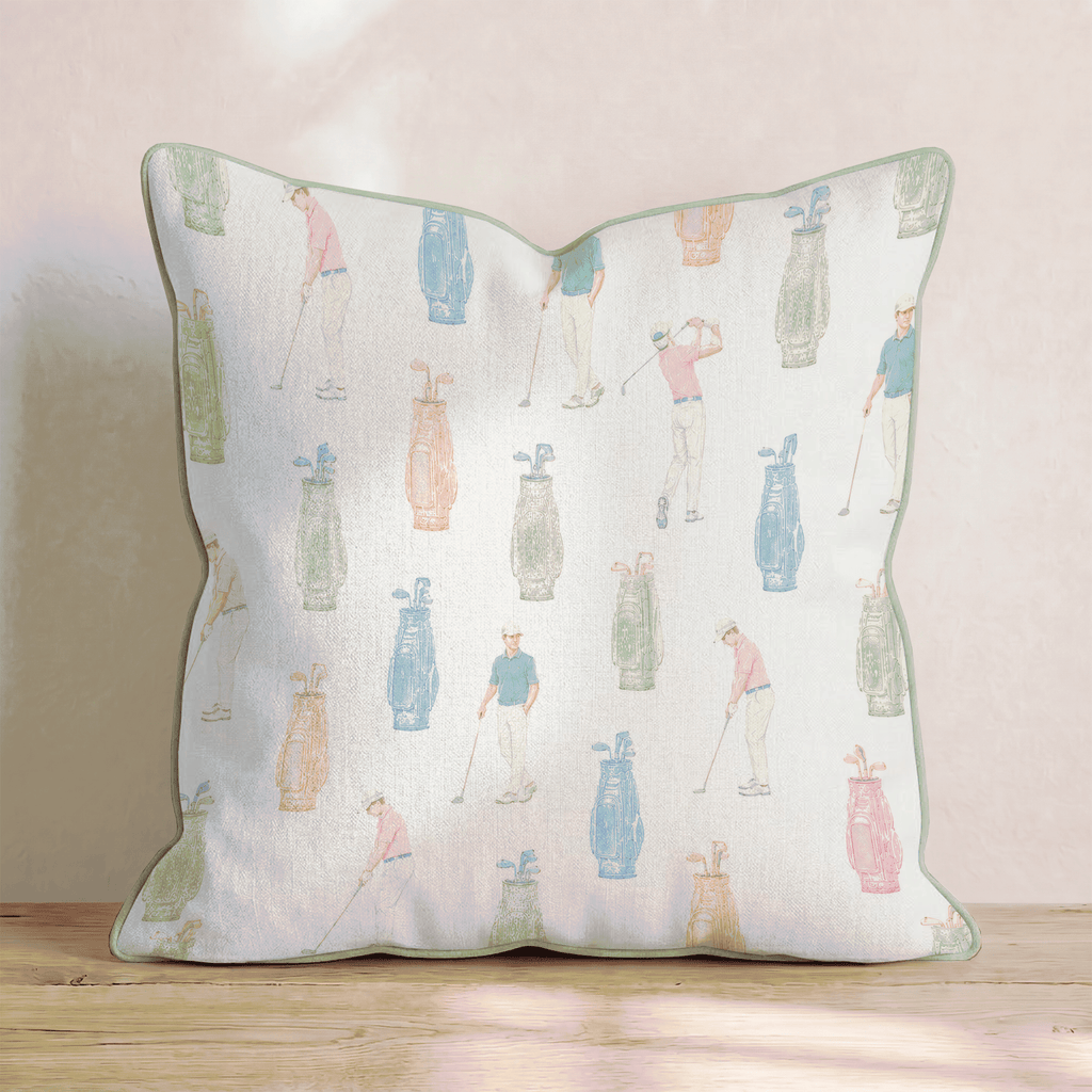 Round of Golf V1 Throw Pillow - Hillcroft Home