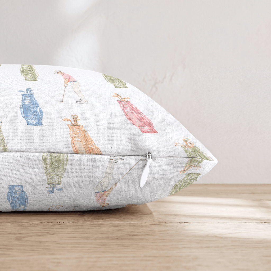 Round of Golf V1 Throw Pillow - Hillcroft Home