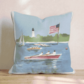 Rowing Race Throw Pillow - Hillcroft Home