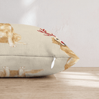 Rudolph Golden Retrievers Throw Pillow - Hillcroft Home