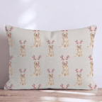 Rudolph Golden Retrievers Throw Pillow throw pillow - Hillcroft Home