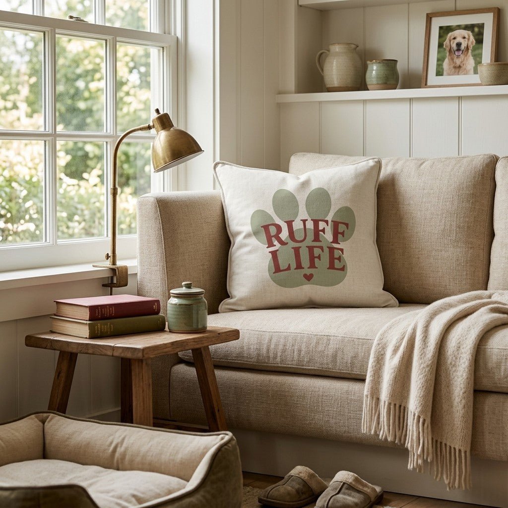 RUFF Life Throw Pillow - Hillcroft Home