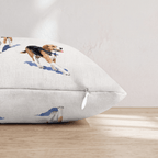 Running Beagles Throw Pillow - Hillcroft Home