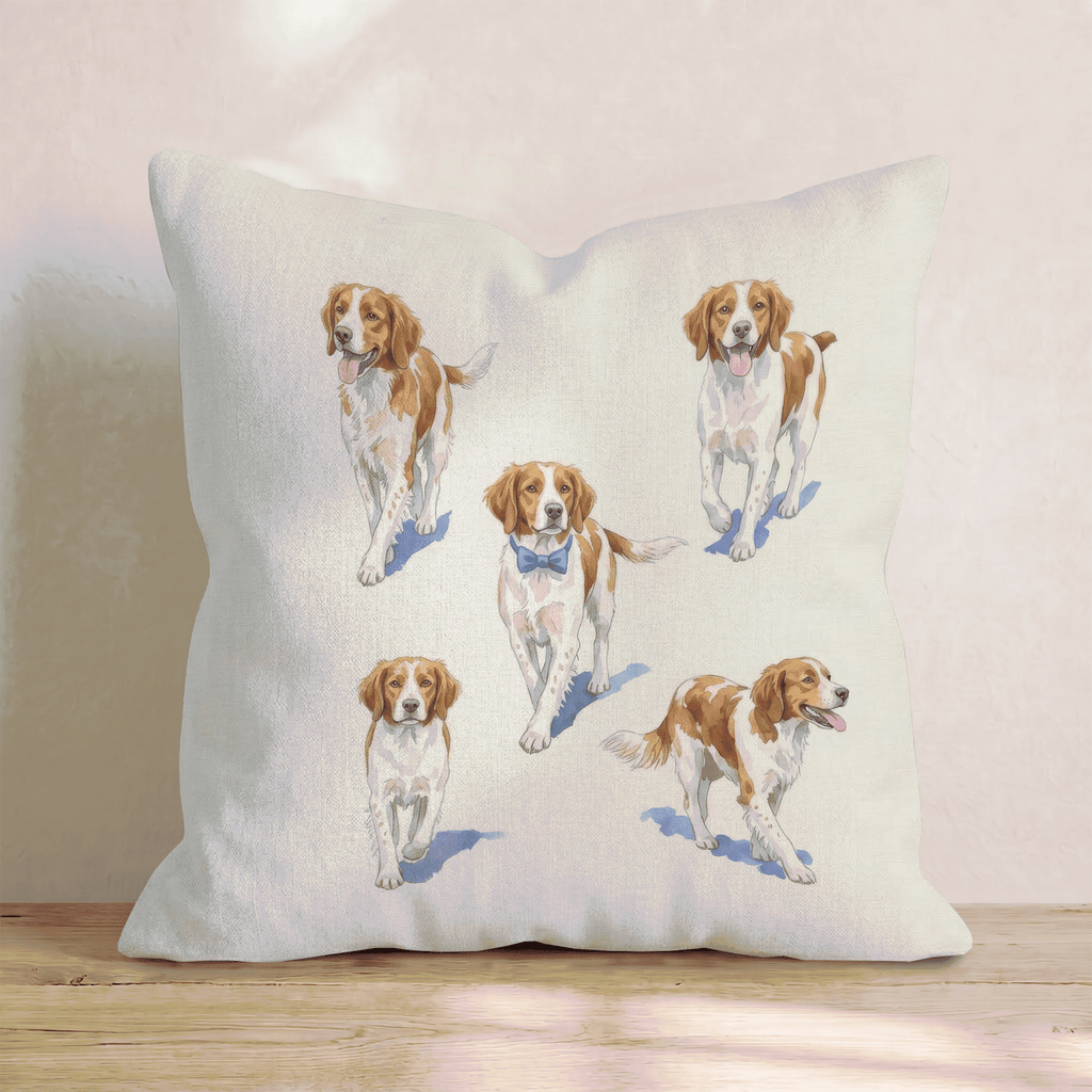 Running Brittany Throw Pillow - Hillcroft Home