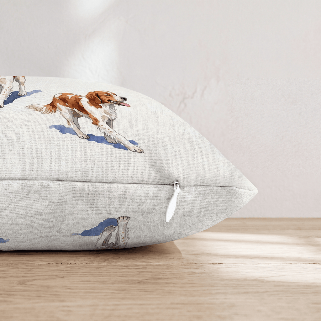 Running Brittany Throw Pillow - Hillcroft Home
