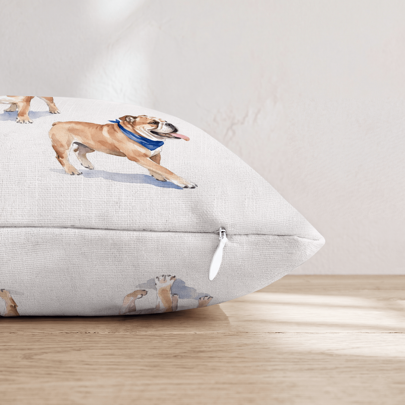 Running Bulldogs Throw Pillow - Hillcroft Home