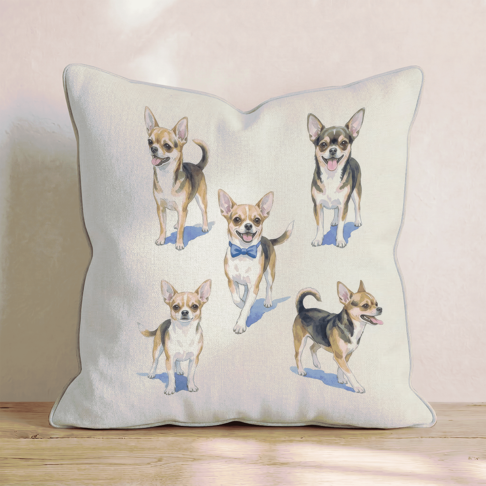 Running Chihuahua Throw Pillow - Hillcroft Home