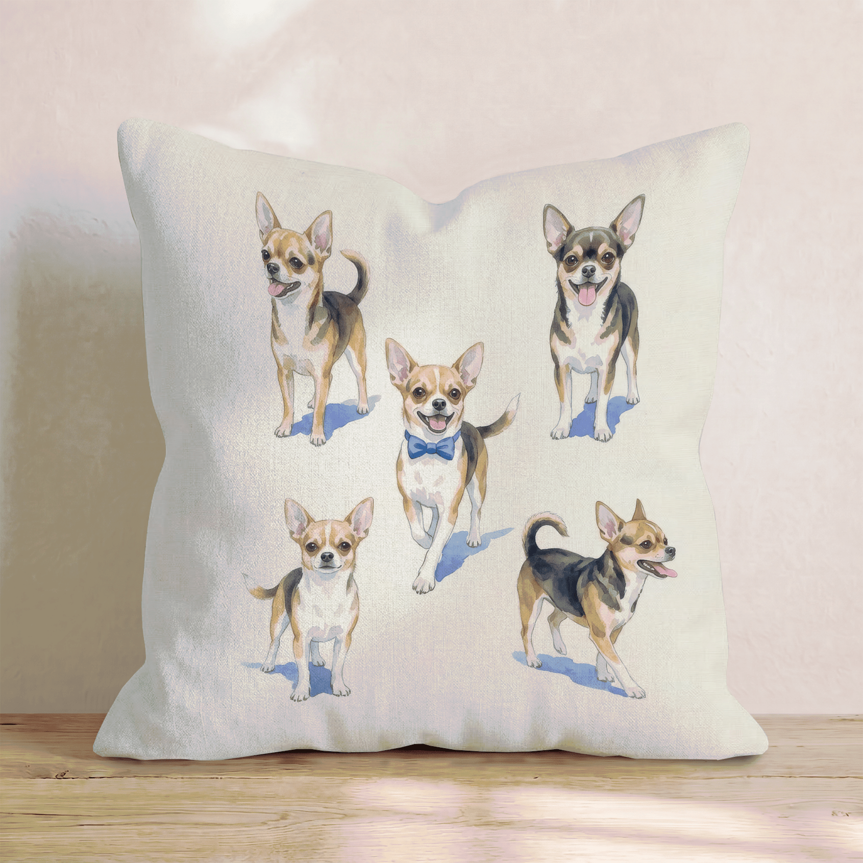 Running Chihuahua Throw Pillow - Hillcroft Home
