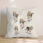 Running Cocker Spaniel Throw Pillow - Hillcroft Home