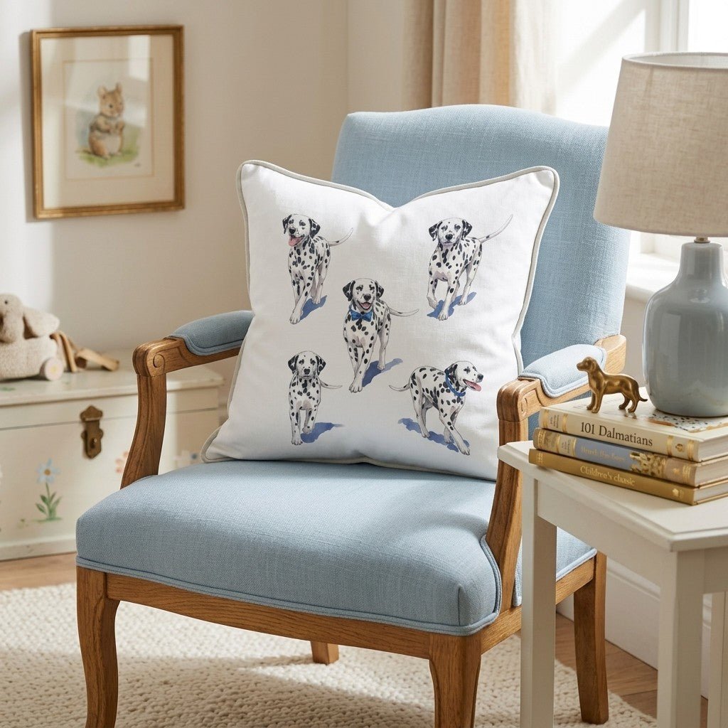 Running Dalmatian Throw Pillow - Hillcroft Home