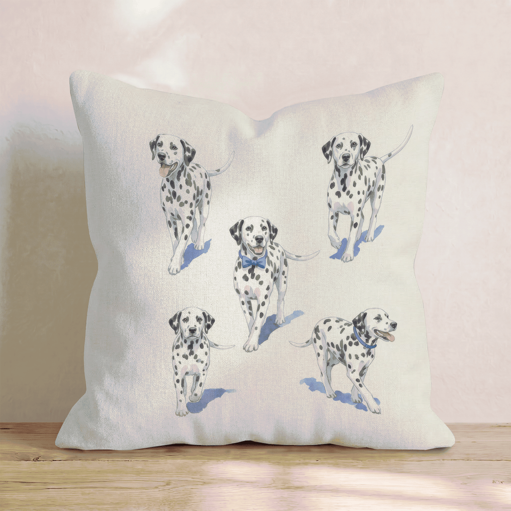 Running Dalmatian Throw Pillow - Hillcroft Home