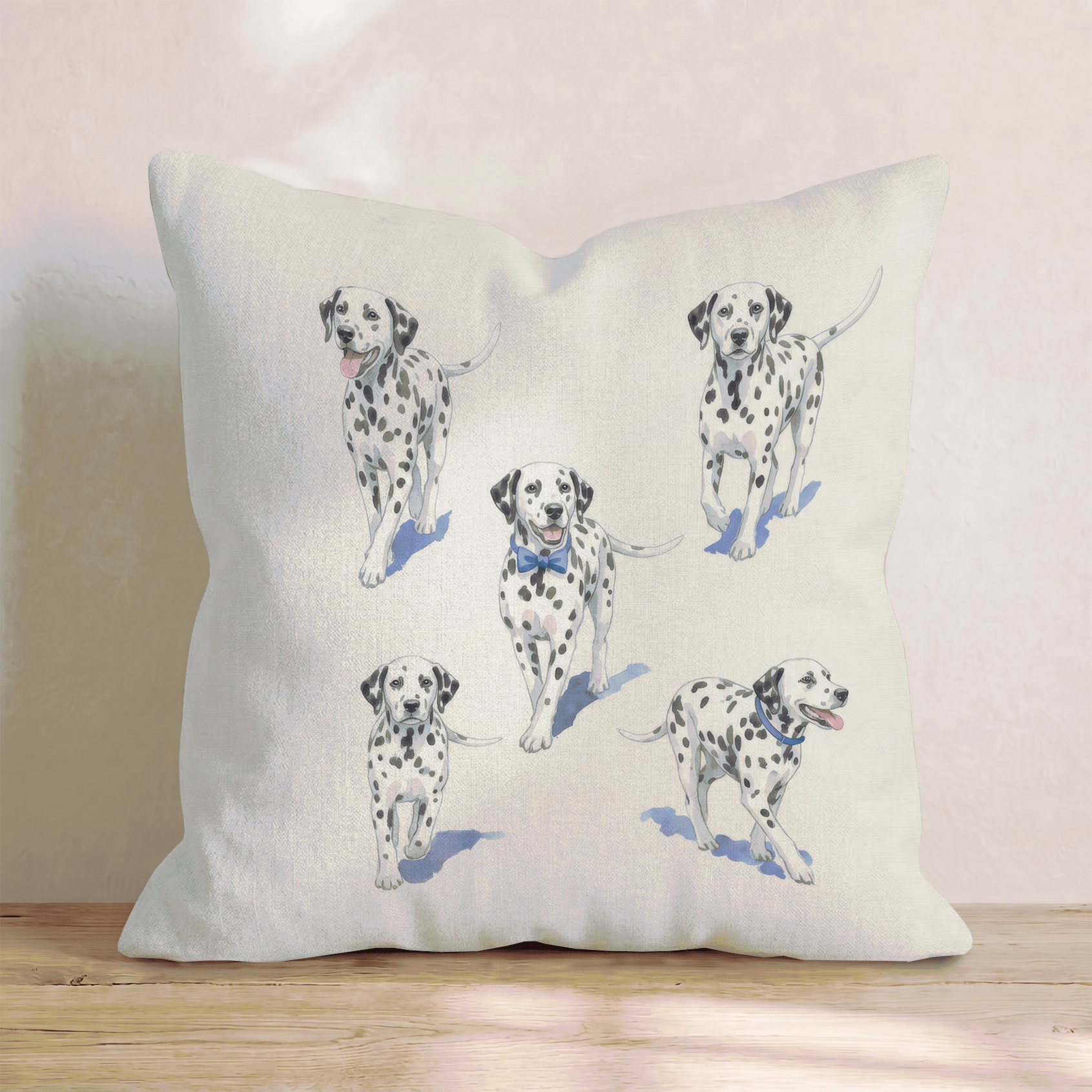 Running Dalmatian Throw Pillow - Hillcroft Home