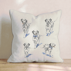 Running Dalmatian Throw Pillow - Hillcroft Home