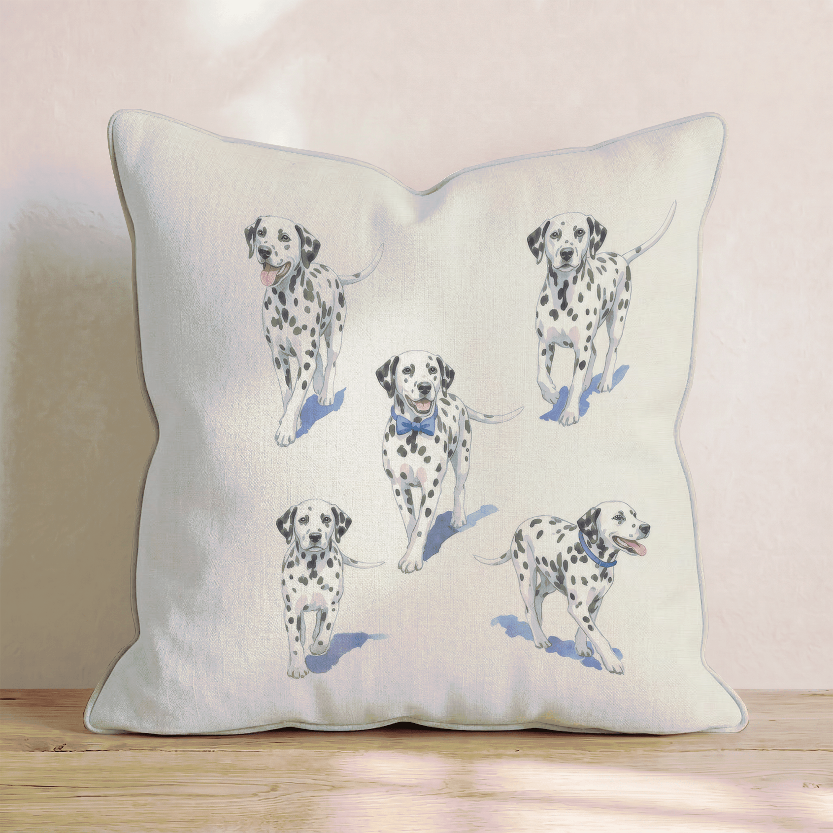 Running Dalmatian Throw Pillow - Hillcroft Home