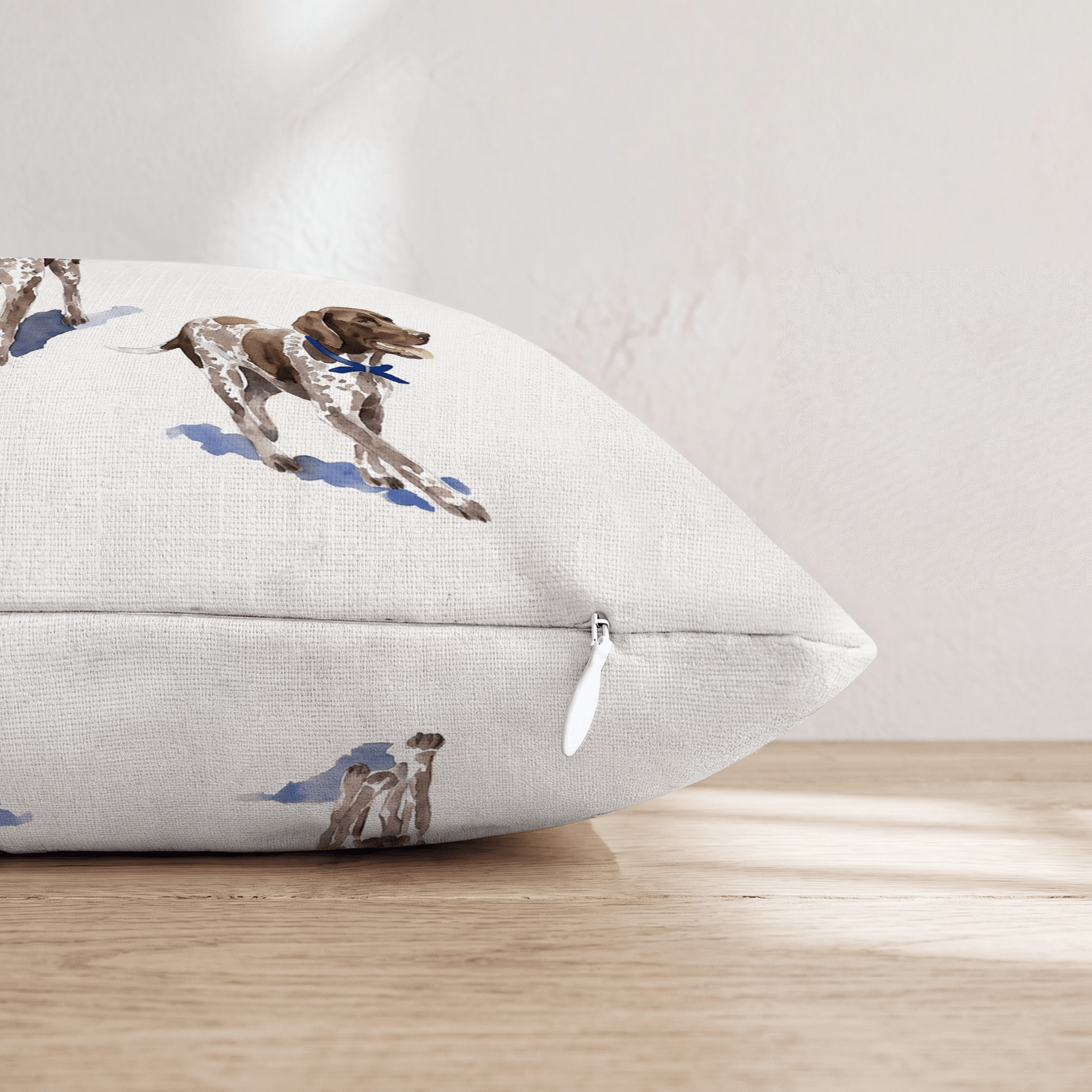 Running German Shorthaired Pointers Throw Pillow - Hillcroft Home