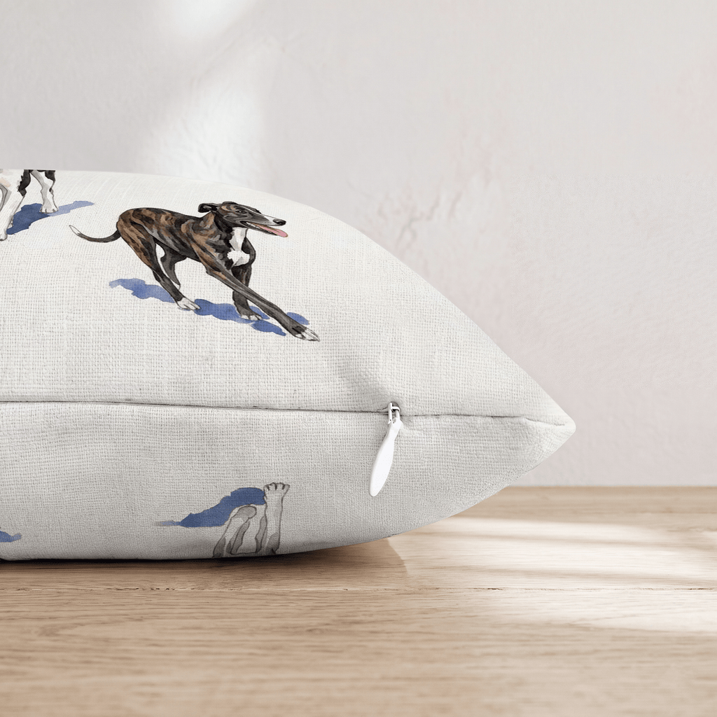 Running Greyhound Throw Pillow - Hillcroft Home