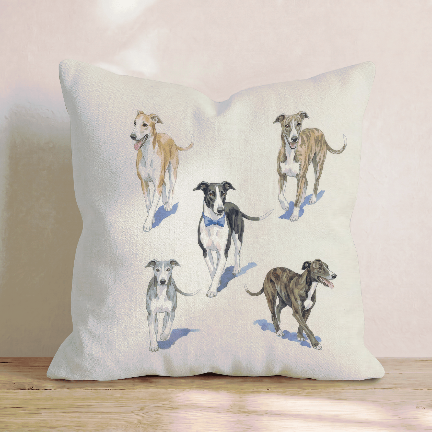 Running Greyhound Throw Pillow - Hillcroft Home