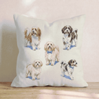 Running Havanese Throw Pillow - Hillcroft Home