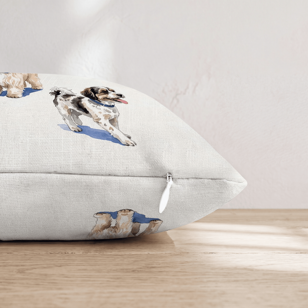 Running Havanese Throw Pillow - Hillcroft Home